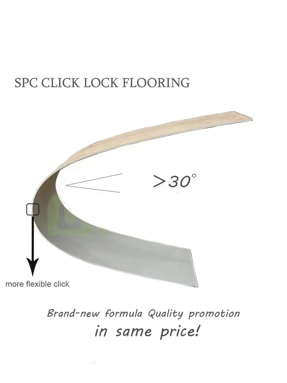 SPC Flooring 4mm 5mm Click PVC Plastic Wood Manufacturers Fa
